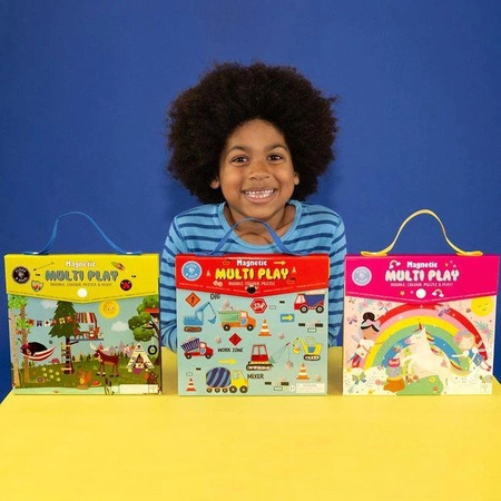 Przygoda Zestaw Magnetycznych i Plastycznych Zabaw 4 w 1