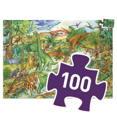 Puzzle Dinozaury z książeczką 100 el. DJ07424