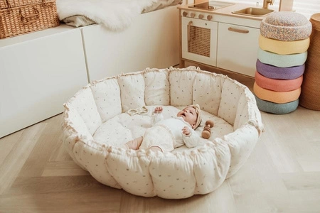 Play&Go Mata do Zabawy Gniazdo Niemowlęce Bloom Organic 3w1 Moon