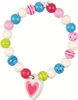 Drewniane koraliki do nawlekania Bransoletka od serca 60784-Goki, biżuteria dla dzieci