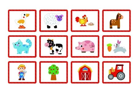 TOOKY TOY Układanka Magnetyczna Farma Puzzle