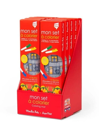 Display 10 silikonowych mat do kolorowania 102647