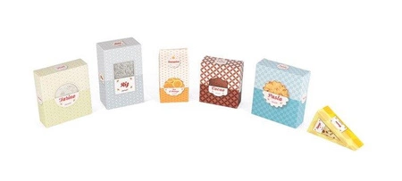 Warzywniak sklep duży drewniany z 33 elementami, JANOD