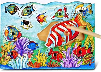 Łowienie Rybek Drewniana Gra Zręcznościowa Viga Toys Magnes