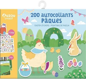 Auzou Zestaw 200 naklejek Wielkanoc 99182