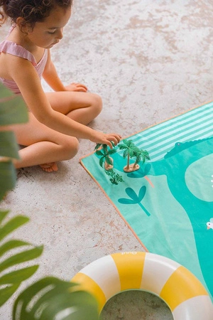 QUUT Dwustronny ręcznik plażowy PlayTowels L (180 x 100cm) Safari