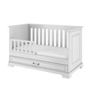 Ines elegant white łóżeczko 70x140 z funkcją tapczanika