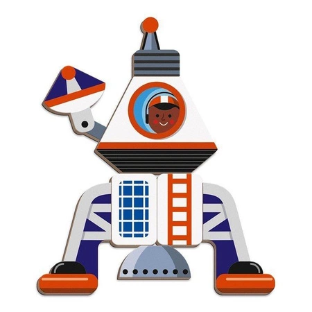 Magnetyczna układanka Kosmos Magnetibook, Janod