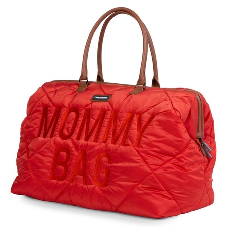 Childhome Torba Mommy Bag Pikowana Czerwona
