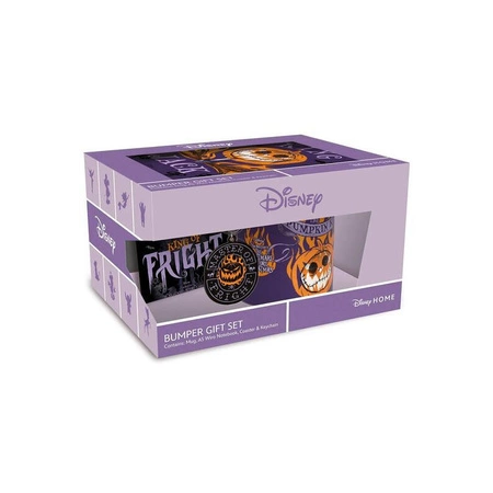 zestaw prezentowy Miasteczko Halloween: kubek, podkładka, brelok, notatnik