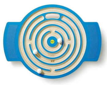 Drewniana deska do balansowania z labiryntem Erzi 46372 podest sensoryczny