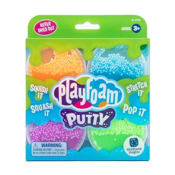 Playfoam, Masa Piankowa, Putty, Zestaw 4 kolorów