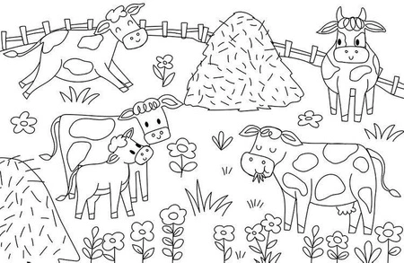 Auzou Duża kolorowanka Na farmie 72727