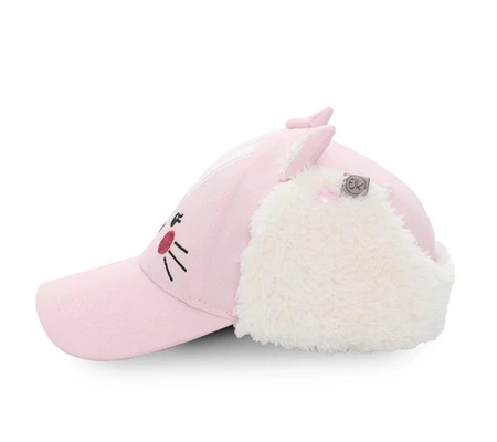 FlapJack Czapka Dziecięca z Daszkiem i Nausznikami 3D Kotek M