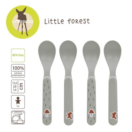 Lassig Zestaw 4 łyżeczek dla dzieci Little Forest Lisek