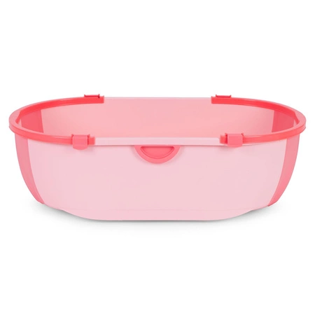 Wanienka dla dzieci wanna turystyczna składana odpływ różowa ECOTOYS