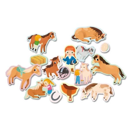 Auzou Zestaw 100 naklejek Konie i kucyki 59308