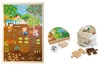 Drewniane puzzle w ramce Apli Kids - Ogród 4+