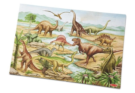 Puzzle podłogowe XL Dinozaury 48 el. Melissa and Doug 20421