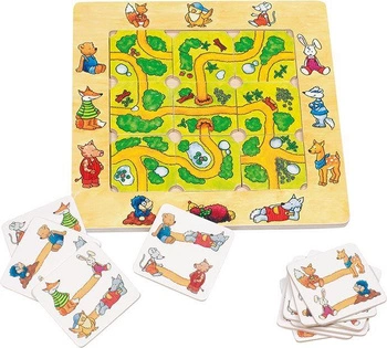 Znajdź drogę w lesie, goki - gry drewniane