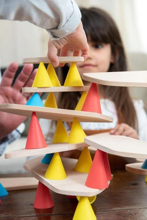 OPPI Kreatywny zestaw konstrukcyjny mały Piks Small 24 el. + Zestaw 24 kart kreatywnych 3+