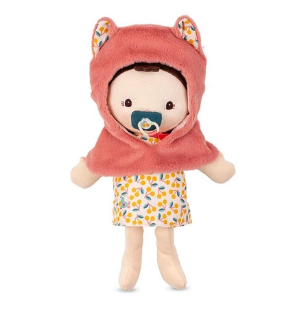 Lilliputiens Lalka dzidziuś w nosidełku i z czapeczką Jeanne 18 m+