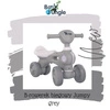B-Rowerek biegowy jeździk BIKE JUMPY grey