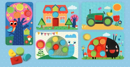 Moja pierwsza drewniana mozaika Apli Kids