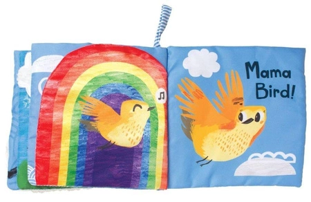 Książeczka interaktywna, Mały ptaszek, 216130-Manhattan Toy, zabawki dla niemowląt