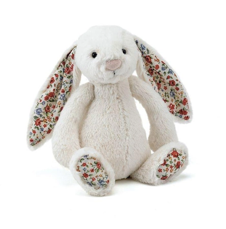 JellyCat - Króliczek Kwieciste Uszy Kremowy 18 cm