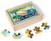 Puzzle drewniane 48 el Pojazdy budowlane 4w1 Melissa & Doug 13792