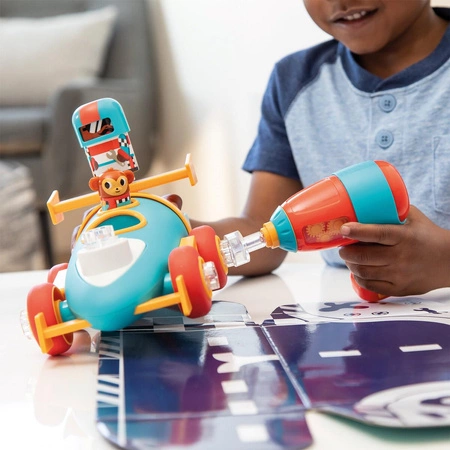 Design & Drill Samochód wyścigowy do złożenia, Wkrętarka dla dzieci, Pit Stop, Zestaw edukacyjny