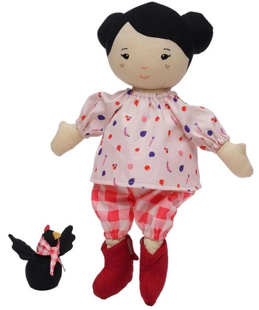 Lalka Nico i jej mały kurczak Playdate Friends 161200-Manhattan Toy, pluszaki dla dzieci