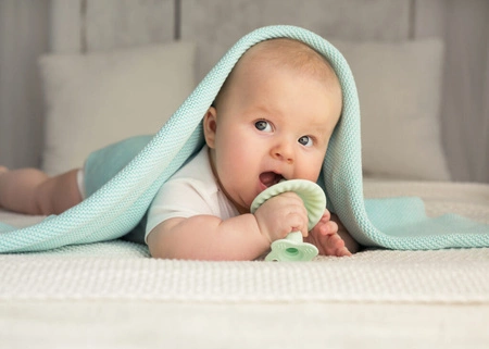 Gryzak logopedyczny grzybek zielony - Giligums