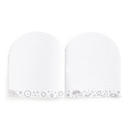 Mudpuppy Zestaw kreatywny z malowanką, wielokolorową kredką i naklejkami Tęczowy świat 6+