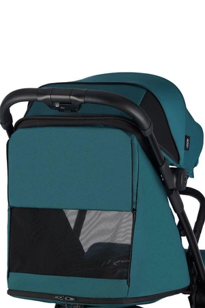 Easywalker Jackey Kompaktowy, samoskładający się wózek spacerowy z torbą transportową Teal Green