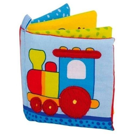 Książeczka dla niemowlaka z elementami dźwiękowymi i strukturami, 65147-Goki, zabawki edukacyjne