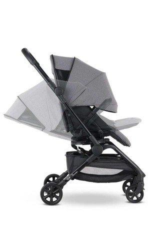MINI by Easywalker Buggy TURN Kompaktowy wózek spacerowy z obrotowym siedziskiem 360° Soho Grey (z osłoną przeciwdeszczową w zestawie)