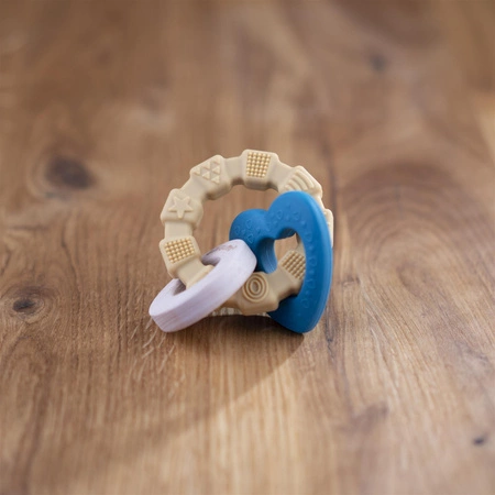 GRYZAK PIERŚCIEŃ SERCE SILIKON DREWNO GILIGUMS