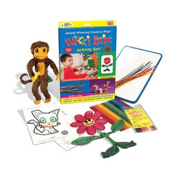 Woskowe sznureczki Wikki Stix - Activity Set 84 szt + podkładka