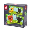 Pierwsze puzzle do pary Zwierzęta i ich cienie 24 elementy 2+, Janod