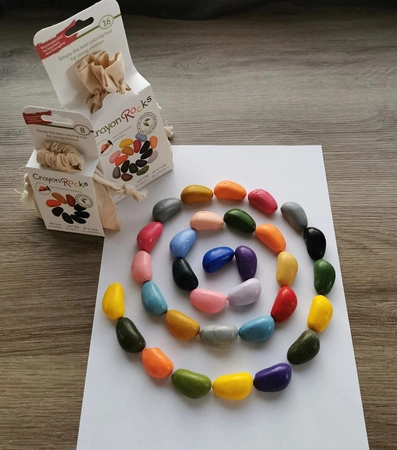 Kredki Crayon Rocks w bawełnianym woreczku - 16 kolorów