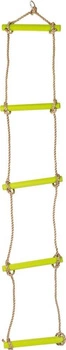 Sznurkowa drabinka do wspinaczki zielona 10878-Small Foot, gry i zabawy w plenerze