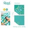 QUUT Dwustronny ręcznik plażowy PlayTowels XL (180 x 180cm) Safari