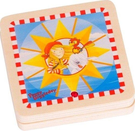 Drewniany kompas i zegar TimE Peggy Diggledey Goki