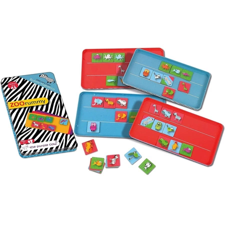 Gra magnetyczna The Purple Cow Rummy - Zoo