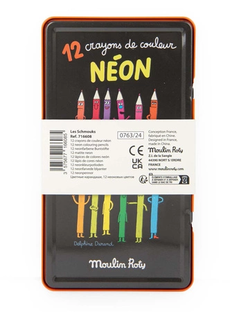 12 kredek neonowych LES SCHMOUKS 716608