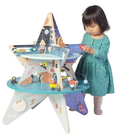 Kostka edukacyjna Badacz gwiazd niebieskich 162590-Manhattan Toy, centrum motoryczne