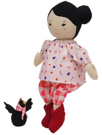 Lalka Nico i jej mały kurczak Playdate Friends 161200-Manhattan Toy, pluszaki dla dzieci