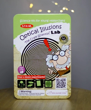 Zestaw do robienia eksperymentów Purple Cow - Iluzje optyczne